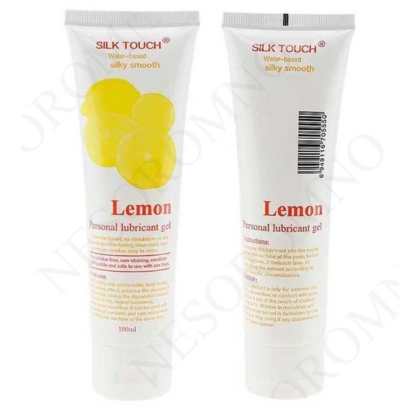 Лубрикант на водній основі "Silk Touch Lemon" 100 мл - Лимон - Інтимна змазка X0000439 фото