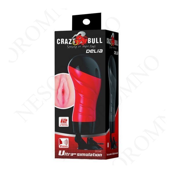 Мастурбатор-вагіна з вібрацією Crazy Bull Delia на присосці, 28.3&times;10 см BM-00900T46S фото