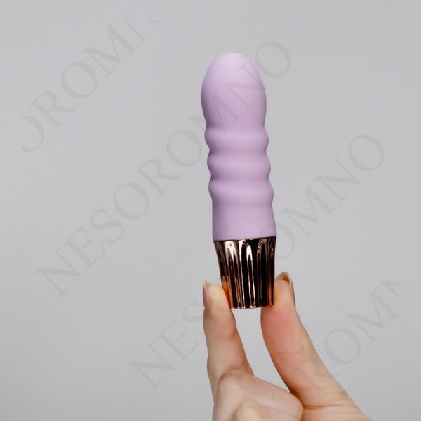 Міні-вібратор CRUSHIOUS Mellow Bubbles, лавандовий, 11 х 2,8 см EX50883 фото