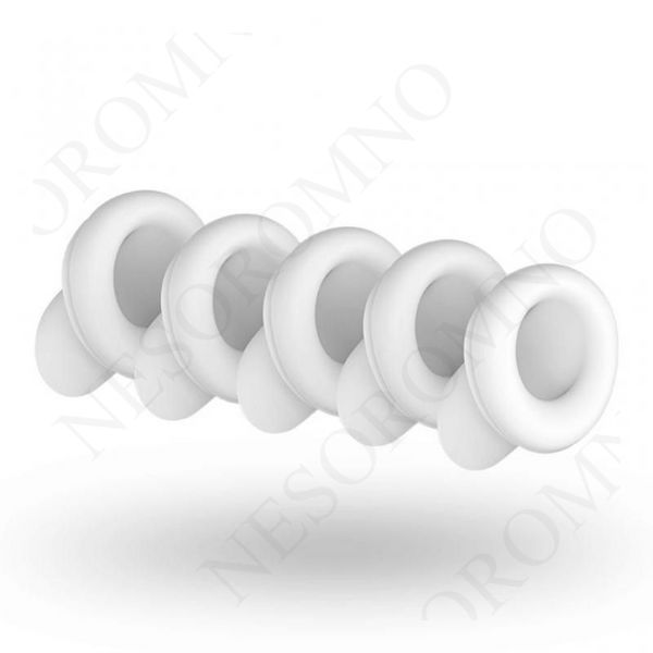Набір змінних насадок на вакуумний стимулятор Satisfyer Caps Number Two білий, 5 шт. T360910 фото