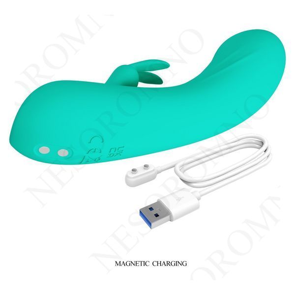 Вібратор-кролик PRETTY LOVE DJ Stick бірюзовий, 12.7 х 2.7 см BW-500079 фото