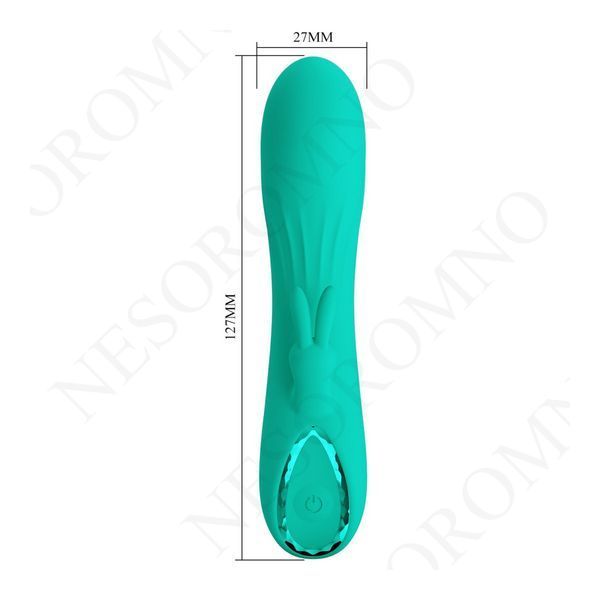 Вібратор-кролик PRETTY LOVE DJ Stick бірюзовий, 12.7 х 2.7 см BW-500079 фото