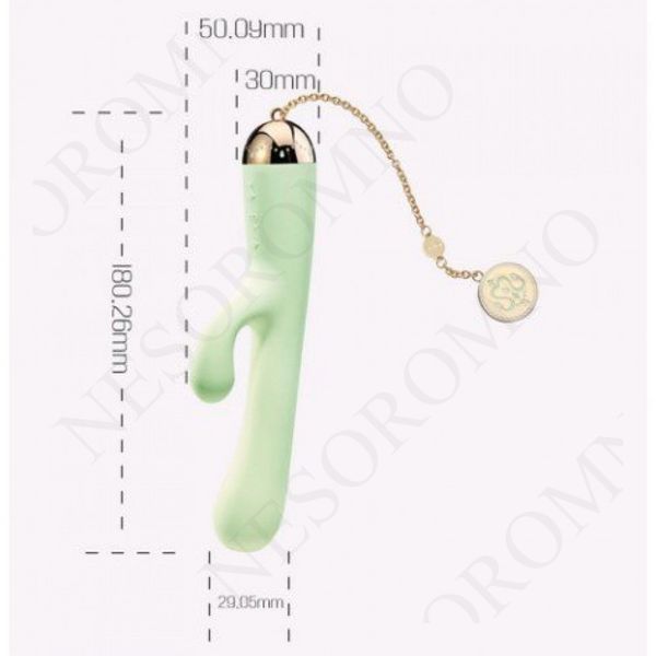 Вібратор подвійний ZALO Ichigo Melon Green ZL00703 фото