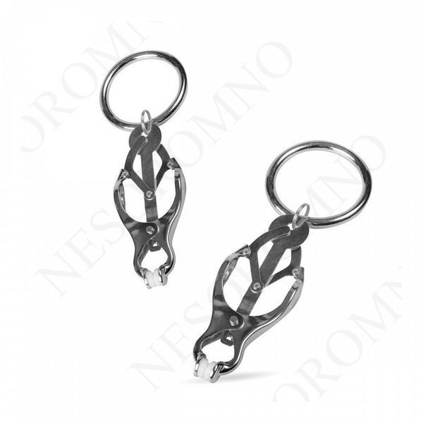 Затискачі для сосків з кільцями EasyToys Clover Clamps With Clips ET65600 фото