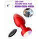 Анальна пробка що світиться з вібрацією і Д/У Light Anal Plug 3,5*9 см зелена &mdash; Анальні іграшки X00001123-3 фото 5