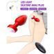 Анальна пробка що світиться з вібрацією і Д/У Light Anal Plug 3,5*9 см зелена &mdash; Анальні іграшки X00001123-3 фото 4