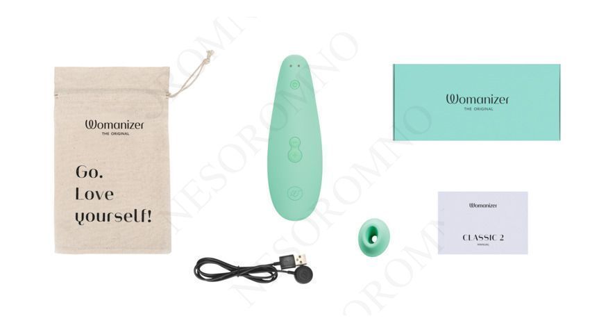 Вакуумний стимулятор клітора Womanizer Marilyn Monroe Mint W44005 фото