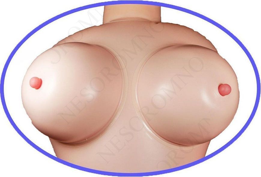 Надувна лялька "BARBI-3D" із вставкою з кібершкіри та вібростимуляцією  BS260231 фото