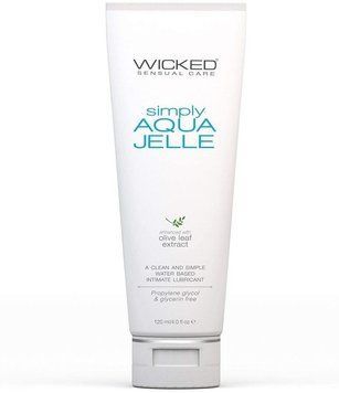 Лубрикант анальний Wicked Simply Aqua Jelle на водній основі, 120 мл T252139 фото