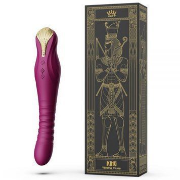 Вібромасажер з фрикціями і управлінням зі смартфона ZALO KING, Velvet ZL01803 фото