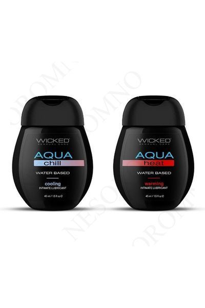 Набір лубрикантів Wicked Sensual Care Sensation Kit охолодження та розігрів, 45+45 мл W252630 фото