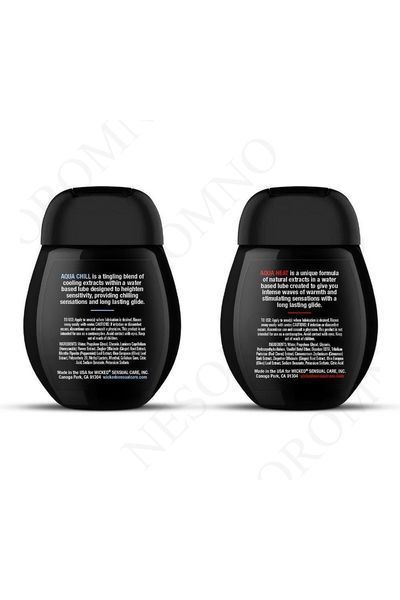 Набір лубрикантів Wicked Sensual Care Sensation Kit охолодження та розігрів, 45+45 мл W252630 фото
