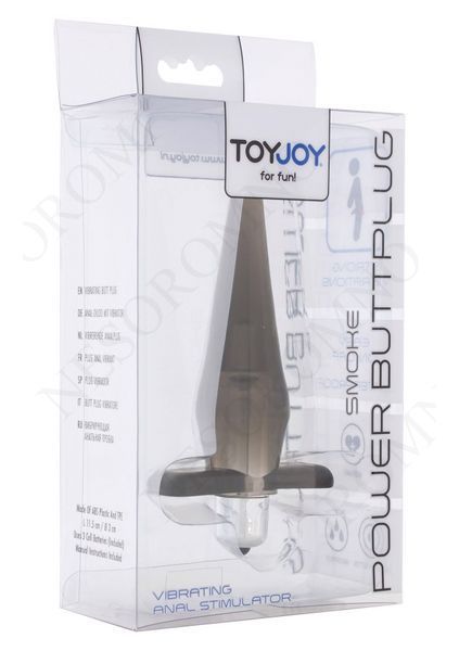 Анальний вібратор Toy Joy Power Buttplug сірий 9968TOY фото