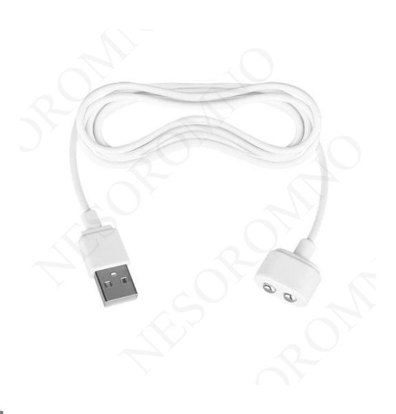 Зарядний провід Satisfyer USB Charging Cable у білому кольорі T360908 фото