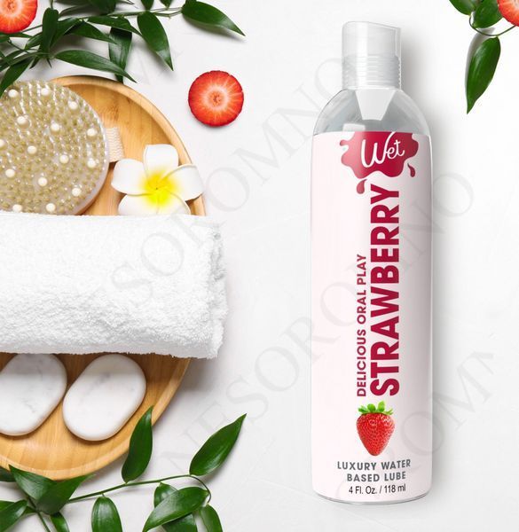Їстівний лубрикант зі смаком полуниці Wet Strawberry, 30 мл WT21523 фото