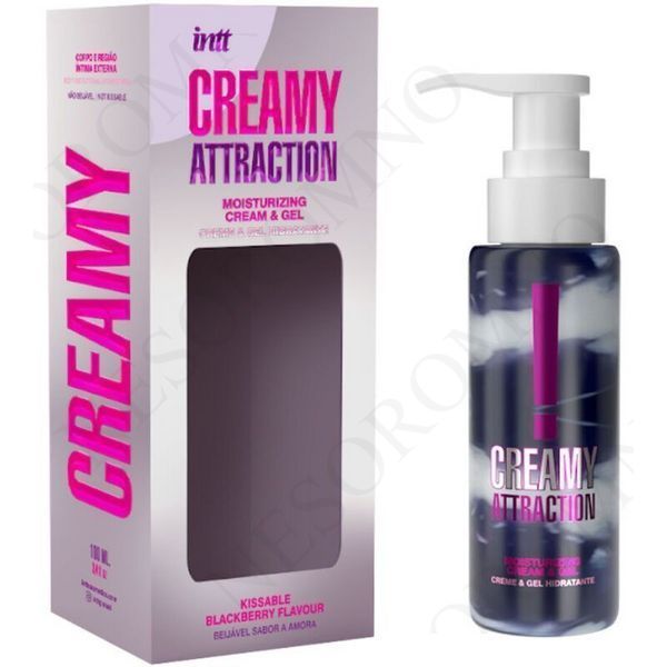 Крем-гель для тіла Intt Creamy Attraction Blackberry, для поцілунків, 100 мл IN16387 фото
