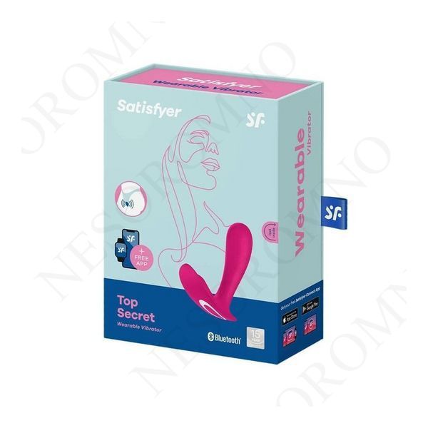 Смарт-вібратор у трусики з двома моторами Satisfyer Top Secret для точки G та клітора, рожевий T4003382 фото