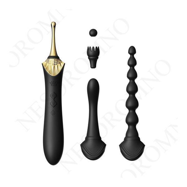 Вібратор двосторонній універсальний BESS2 Obsidian Black ZL03103 фото
