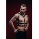 Портупея чоловіча шкіряна з металевою фурнітурою Р1, чорна, One Size Р1/Black фото 1