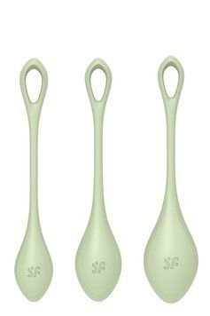 Набір вагінальних кульок Satisfyer Yoni Power 2 light, зелений T360190 фото