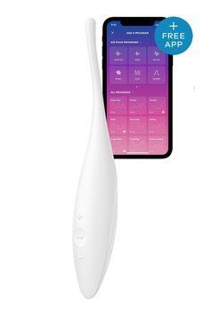 Вібратор-смарт із цілеспрямованою стимуляцією Satisfyer Twirling Joy, білий T360185 фото