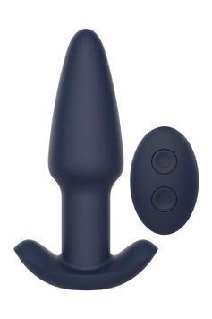 Вібруюча анальна пробка Dream Toys Startroopers Pluto з пультом керування, чорна DT22140 фото