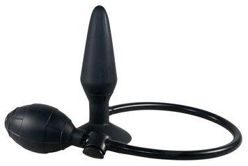 Анальна пробка на присосці з накачуванням You2Toys True Black чорна, 15 см х 4-10 см YT506699 фото