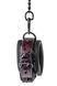Поножі з фіолетовим тисненням Dream toys BLAZE Luxury Fetish на ланцюжку чорного кольору DT21270 фото 3