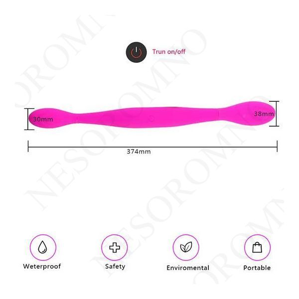 Двосторонній гнучкий вібратор Toy Joy Infinity Double Dildo - Рожевий - Смарт іграшки X0000645 фото