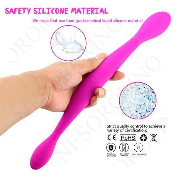 Двосторонній гнучкий вібратор Toy Joy Infinity Double Dildo - Рожевий - Смарт іграшки X0000645 фото