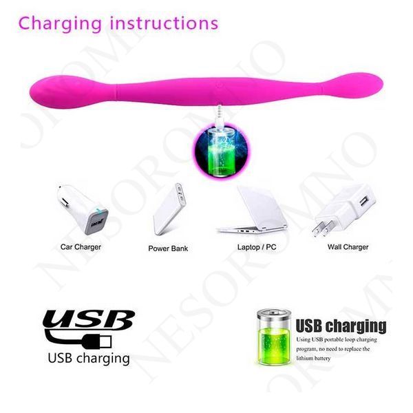 Двосторонній гнучкий вібратор Toy Joy Infinity Double Dildo - Рожевий - Смарт іграшки X0000645 фото