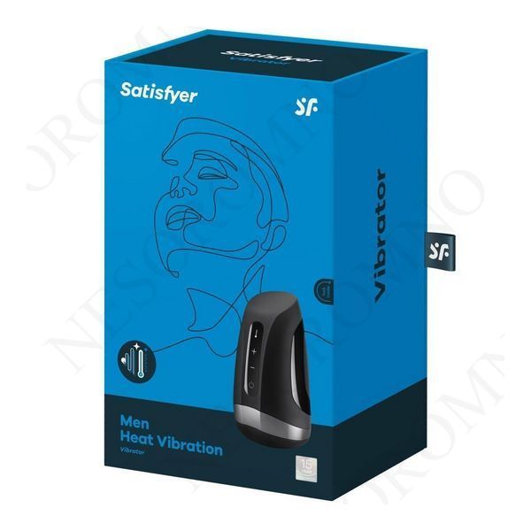 Мастурбатор Satisfyer Men Heat Vibration, чорний T360064 фото