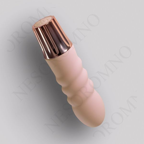 Міні-вібратор CRUSHIOUS Mellow Bubbles, рожевий, 11 х 2,8 см EX50888 фото