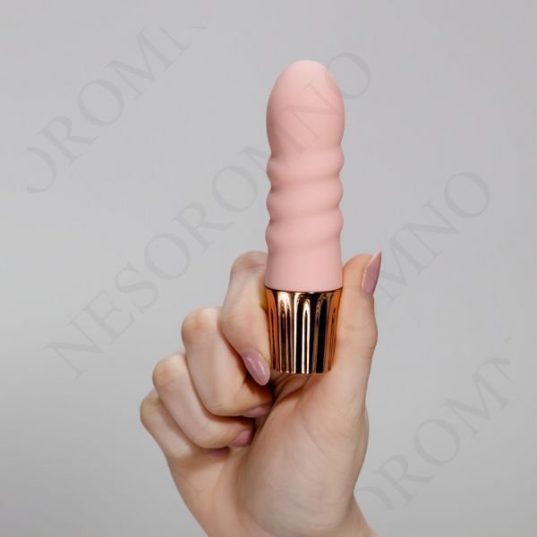 Міні-вібратор CRUSHIOUS Mellow Bubbles, рожевий, 11 х 2,8 см EX50888 фото