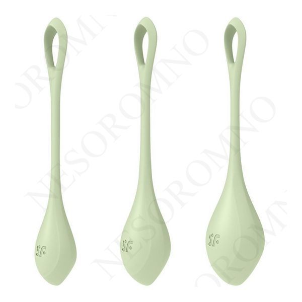Набір вагінальних кульок Satisfyer Yoni Power 2 light, зелений T360190 фото