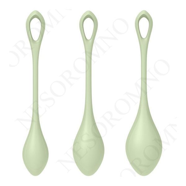 Набір вагінальних кульок Satisfyer Yoni Power 2 light, зелений T360190 фото
