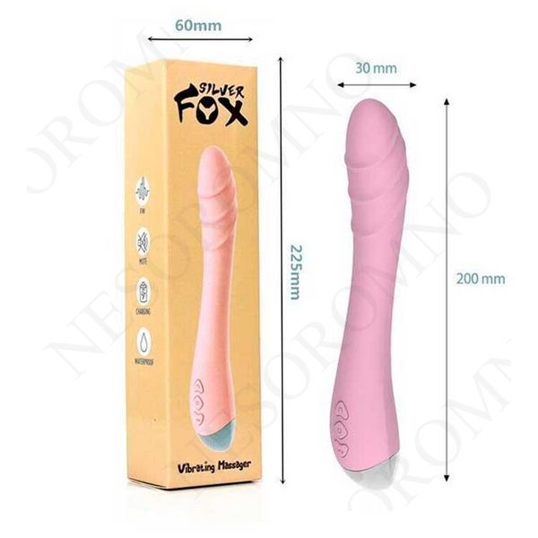 Вібратор Silver Fox для стимуляції точки G USB - Рожевий &mdash; Смарт іграшки X0000825-1 фото