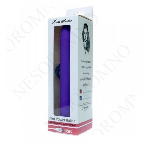 Віброкуля Ultra Power Bullet USB Matte Purple 10 режимів вібрації 78-00003 фото