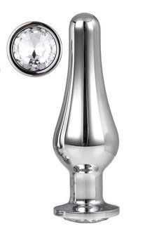 DT21825 анальна пробка конічної форми Dream Toys GLEAMING LOVE SILVER PLEASURE PLUG L DT21825 фото