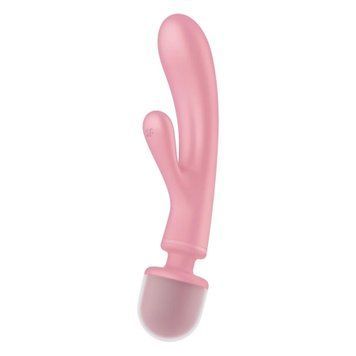 Гібридний вібратор Мікрофон-Кролик Satisfyer Triple Lover, рожевий T360580 фото