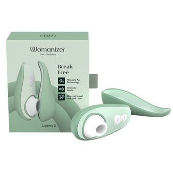 Вакуумний кліторальний стимулятор, Womanizer Liberty 2 Sage, світло-зелений 22776/WZ112SG2 фото