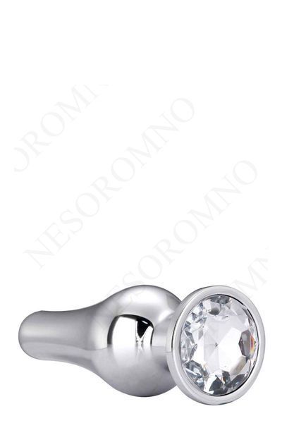DT21825 анальна пробка конічної форми Dream Toys GLEAMING LOVE SILVER PLEASURE PLUG L DT21825 фото