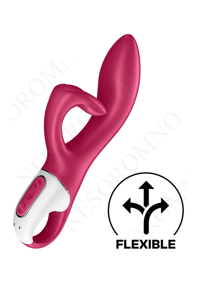 Гнучкий подвійний вібратор SATISFYER EMBRACE ME бордовий T360413 фото