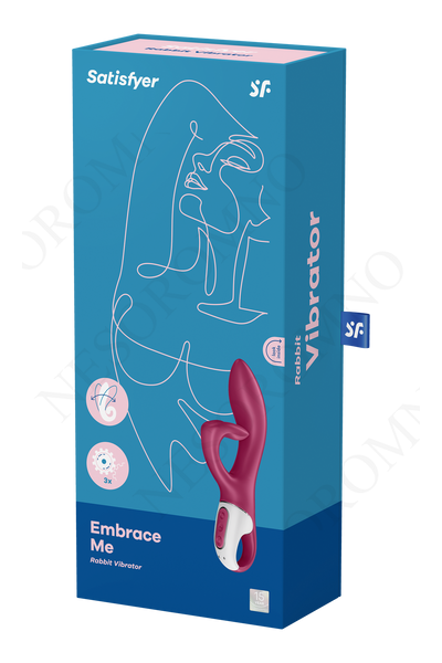 Гнучкий подвійний вібратор SATISFYER EMBRACE ME бордовий T360413 фото