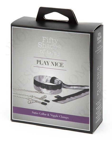 Нашийник із затискачами на соски Fifty Shades of Grey Play Nice FS80024 фото
