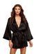 Атласний халат ALL SATIN ROBE BLACK, OS BAC3203BLK фото 1