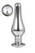 DT21825 анальна пробка конічної форми Dream Toys GLEAMING LOVE SILVER PLEASURE PLUG L DT21825 фото 1