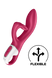 Гнучкий подвійний вібратор SATISFYER EMBRACE ME бордовий T360413 фото 4