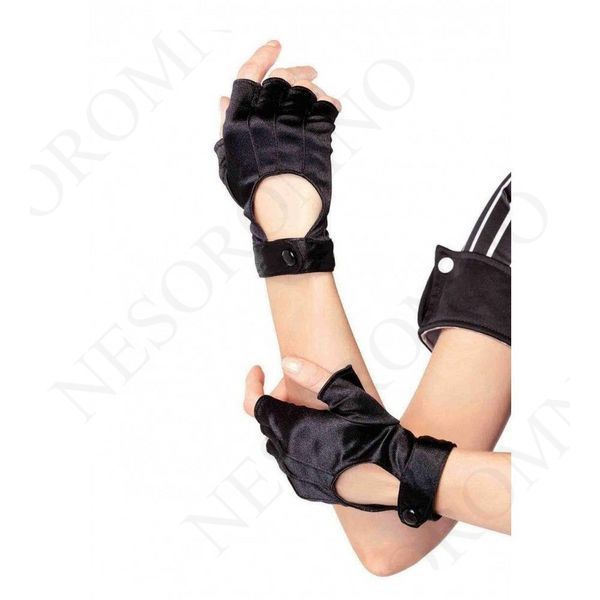 Рукавички без пальців чорні Leg Avenue Fingerless Motercycle Gloves O/S A1039 фото