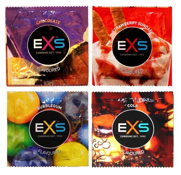 Набір ароматизованих презервативів EXS Flavoured Cola зі смаком коли (ціна за 10 шт.) EXS102603 фото